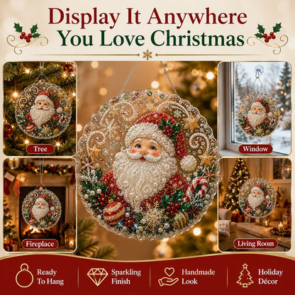 Christmas DIY Diamond Painting Hanging Ornament Kit