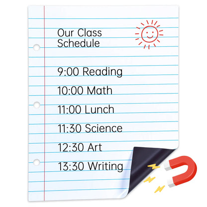 📝✨Giant Magnetic Lined Paper Whiteboard 28” x 22” – 🧑‍🏫💕