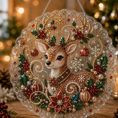 Christmas DIY Diamond Painting Hanging Ornament Kit
