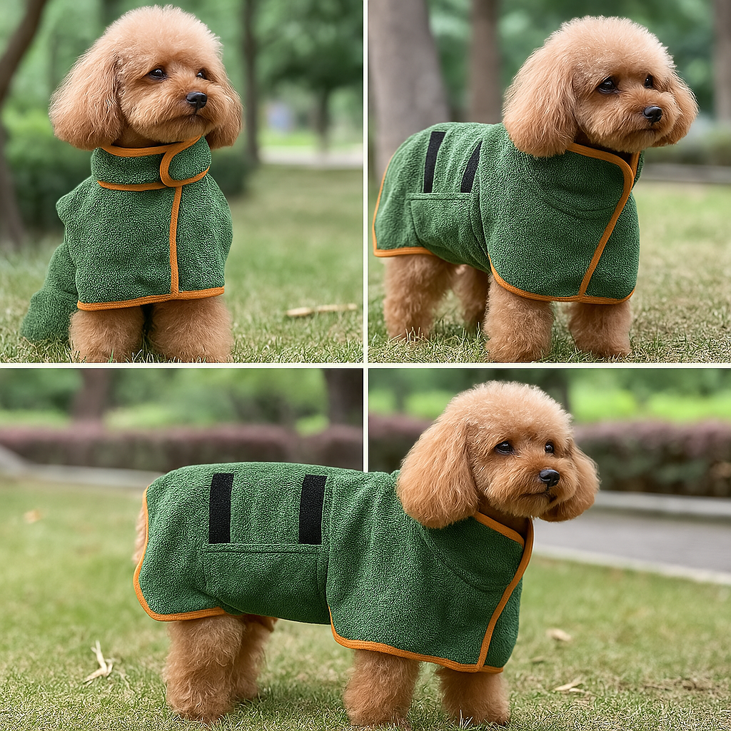 🐶 Ultra-Absorbent Quick-Dry Dog Bathrobe – 🕒 Limited Time Offer – 50% OFF Today Only!
