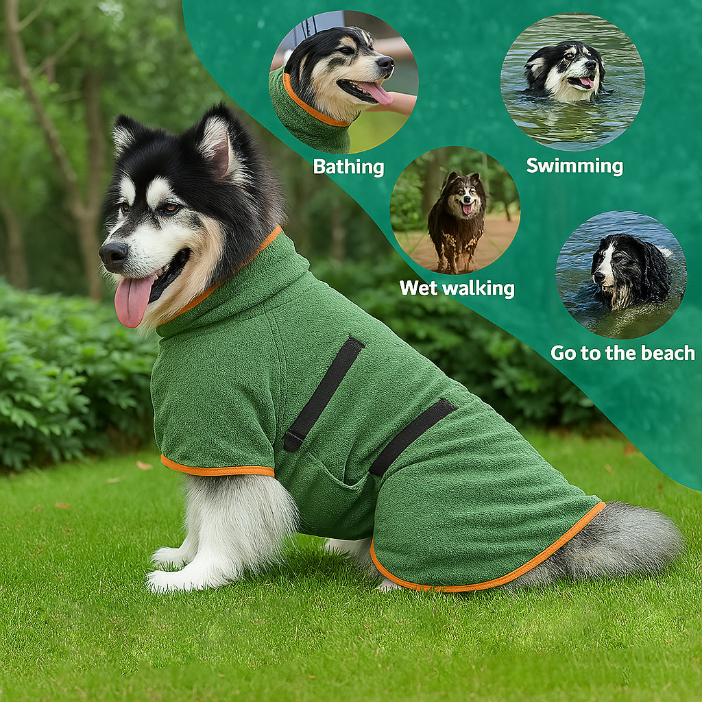 🐶 Ultra-Absorbent Quick-Dry Dog Bathrobe – 🕒 Limited Time Offer – 50% OFF Today Only!