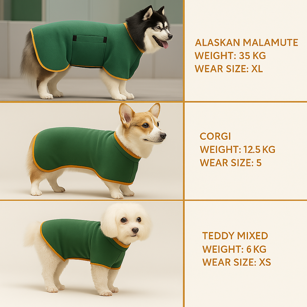🐶 Ultra-Absorbent Quick-Dry Dog Bathrobe – 🕒 Limited Time Offer – 50% OFF Today Only!