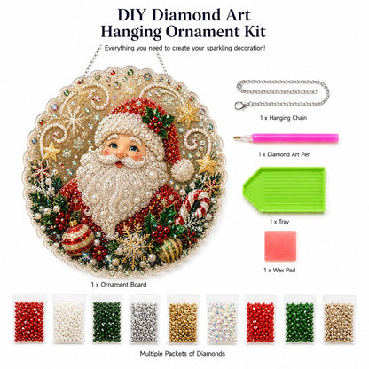 Christmas DIY Diamond Painting Hanging Ornament Kit