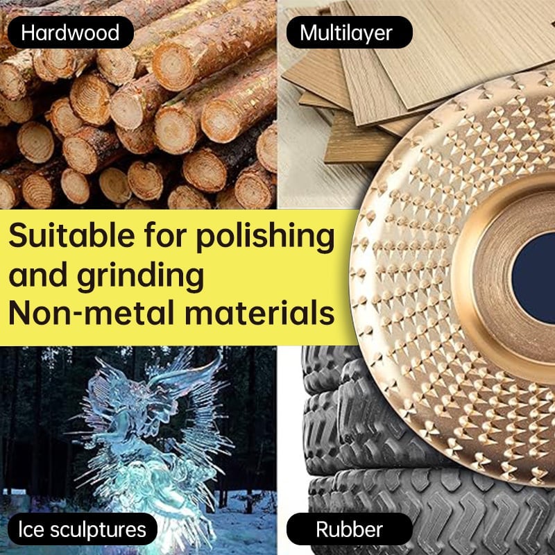 3PCS Wood Carving Disc Set for 4-Inch Angle Grinders