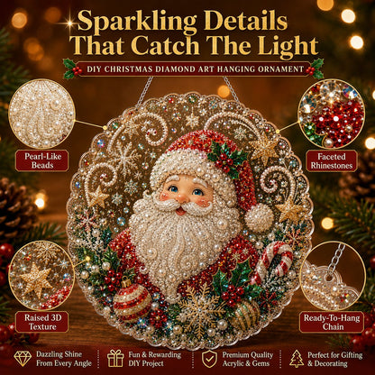 Christmas DIY Diamond Painting Hanging Ornament Kit