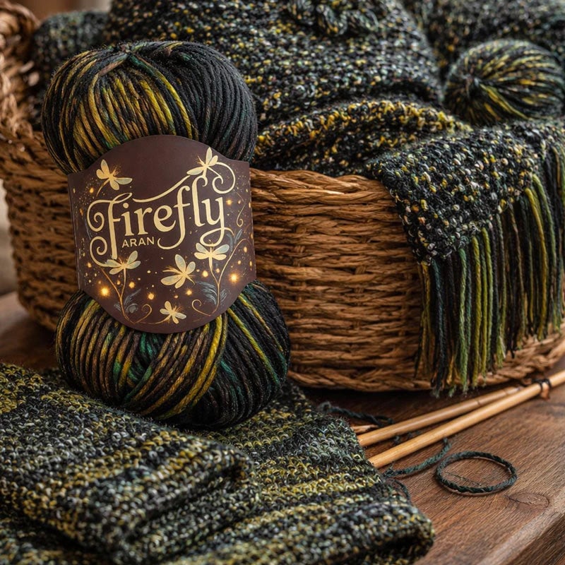 🔥 Limited-Time 50% OFF - Firefly Iridescent Shimmer Yarn: A Touch of Magic in Every Stitch ✨